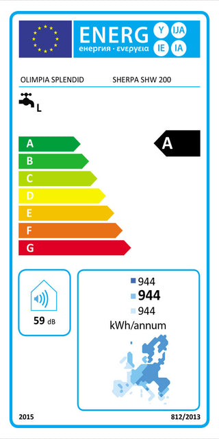 Scaldabagno a pompa di calore Olimpia Splendid Sherpa SHW S2 200 litri A+