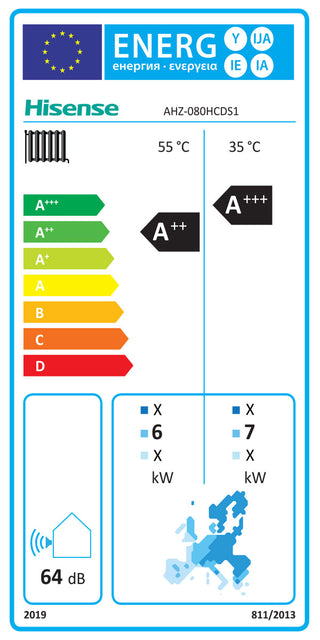 Pompa di calore aria-acqua Hisense Hi-Therma 8 kW monoblocco monofase R32 A++