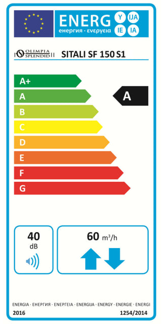 Ventilazione Meccanica Controllata Olimpia Splendid Sitali SF 150 S1