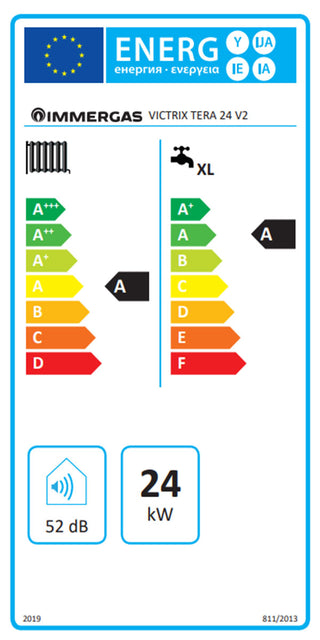 Caldaia Immergas Victrix Tera 24 V2 a condensazione camera stagna 24 kW GPL