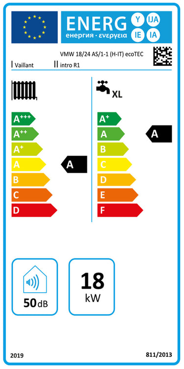 Caldaia Vaillant EcoTEC intro a condensazione VMW 18/24 AS/1-1 18 kW metano camera stagna