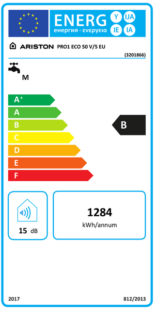 Scaldabagno Elettrico Ariston Pro1 Eco Verticale 50 litri