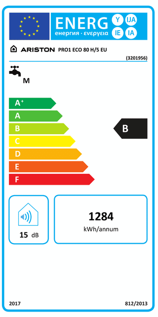 Scaldabagno Elettrico Ariston Pro1 Eco Orizzontale 80 litri