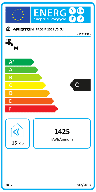 Scaldabagno Elettrico Ariston Pro1 R Orizzontale 100 litri