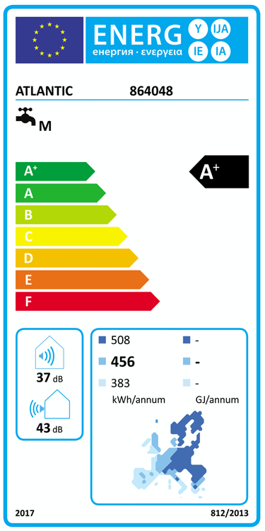 Scaldabagno a pompa di calore Atlantic Calypso VM R290 WiFi 100 L