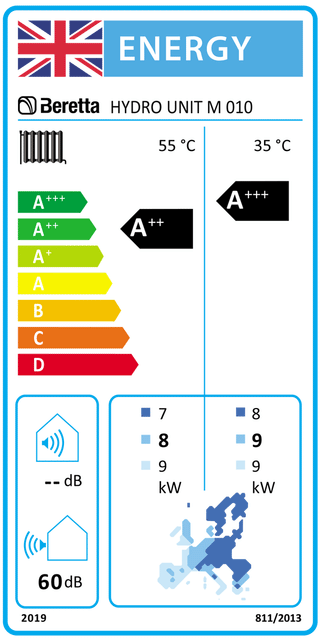 Pompa di calore aria acqua Beretta Hydro Unit M 10 kW Monoblocco Monofase Inverter R32 A++