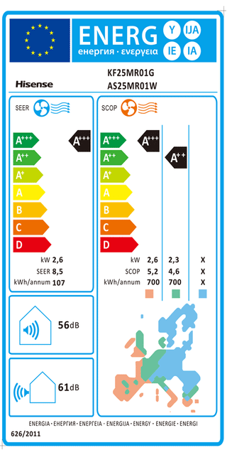 Condizionatore Hisense IQ PLUS 9000 BTU R32 Inverter WiFi A+++