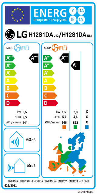 Condizionatore LG DUALCOOL Deluxe AI 12000 BTU R32 Inverter WiFi A+++/A++