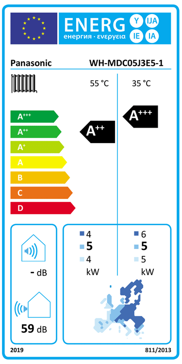 Pompa di calore aria acqua Panasonic Aquarea 5 kW R32 Inverter A++ MONOFASE MONOBLOCCO