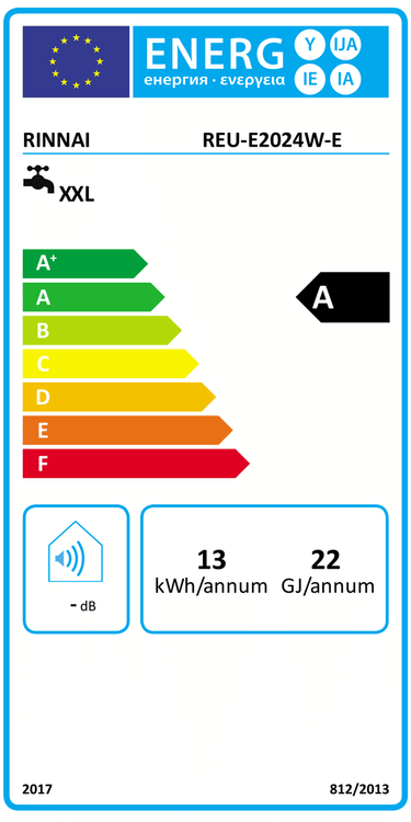 Scaldabagno a gas Rinnai Infinity Enjin a condensazione da esterno 20 l/min GPL