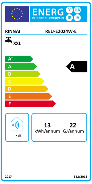 Scaldabagno a gas Rinnai Infinity Enjin a condensazione da esterno 20 l/min GPL