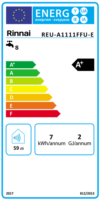 Scaldabagno a gas Rinnai One 11e camera stagna da esterno 11 l/min GPL