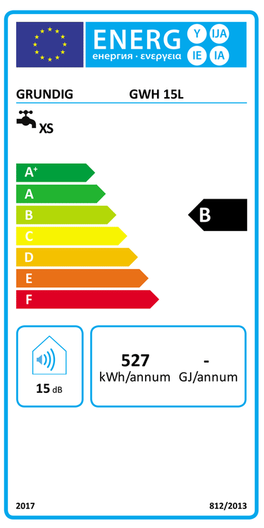 Scaldabagno elettrico Grundig Teeny Line GWH Sopralavello 15 Litri