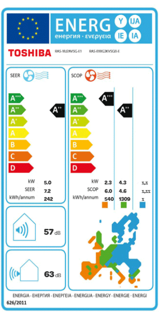Condizionatore Toshiba SHORAI Edge Black 18000 BTU R32 Inverter A++ WiFi