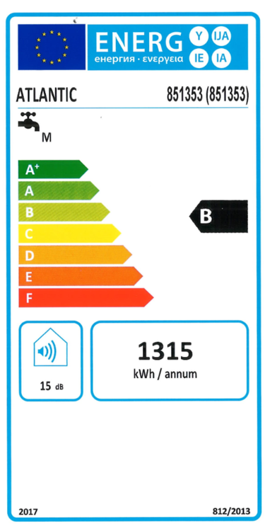 Scaldabagno elettrico Atlantic Genius Steatite Wi-Fi Verticale 100 Litri