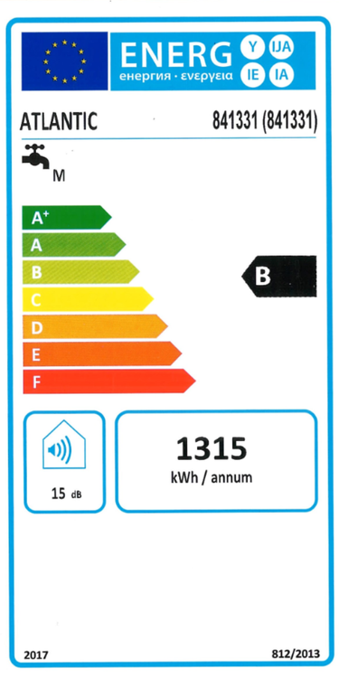 Scaldabagno elettrico Atlantic Genius Steatite Wi-Fi Verticale 50 Litri