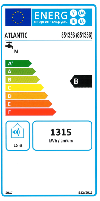 Scaldabagno elettrico Atlantic Genius Steatite Wi-Fi Verticale 80 Litri