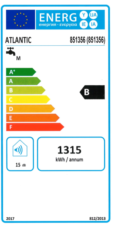 Scaldabagno elettrico Atlantic Genius Steatite Wi-Fi Verticale 80 Litri