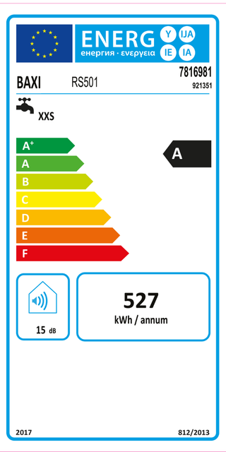 Scaldabagno elettrico Baxi Acquapocket RS501 sopralavello 10 Litri