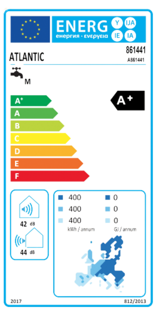 Scaldabagno a pompa di calore Atlantic Calypso Access 120 L classe A+ WiFi