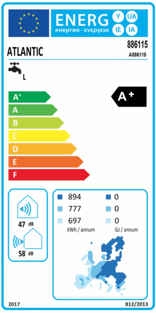 Scaldabagno a pompa di calore Atlantic Explorer R290 200 L