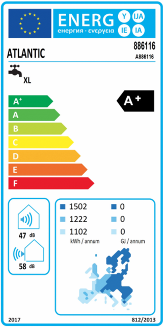 Scaldabagno a pompa di calore Atlantic Explorer R290 270 L