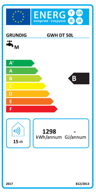 Scaldabagno elettrico Grundig Twin Line 50 Litri - Verticale/Orizzontale