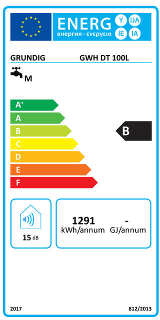 Scaldabagno elettrico Grundig Twin Line 100 Litri - Verticale/Orizzontale
