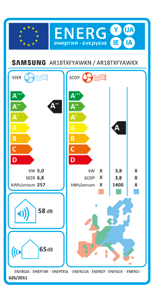 Samsung Cebu Wi-Fi 18000 BTU unità esterna condizionatore inverter R32 2022