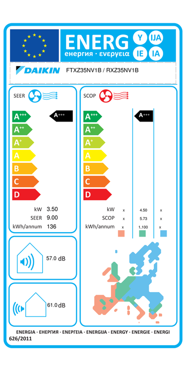 Condizionatore Daikin Ururu Sarara 12000 BTU R32  inverter A+++