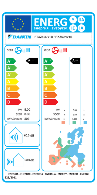 Condizionatore Daikin Ururu Sarara 18000 BTU R32  inverter A+++