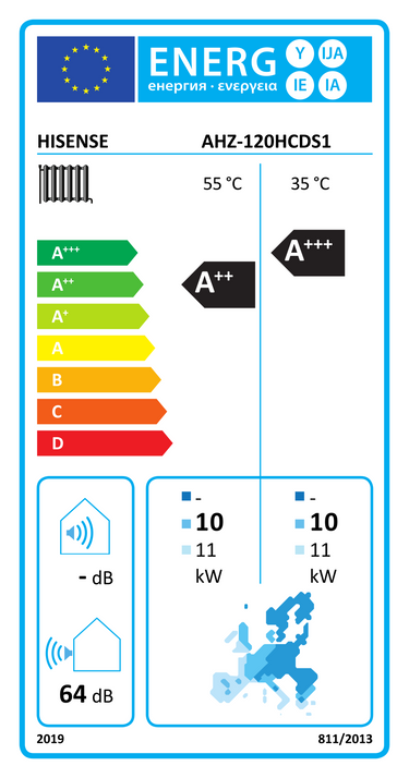 Pompa di calore aria-acqua Hisense Hi-Therma 12 kW monoblocco monofase R32 A++