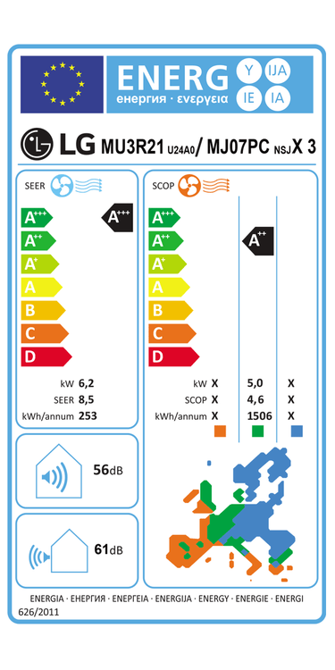Condizionatore LG ARTCOOL Gallery LCD trial split 9000+9000+12000 BTU inverter A+++ wifi unità esterna 6.2 kW