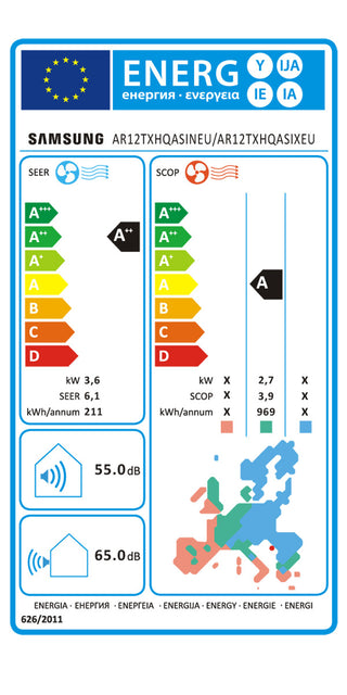Condizionatore Samsung AR35 12000 BTU R32 inverter A++