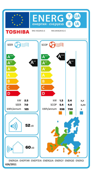 Condizionatore Toshiba Seiya Smart WiFi 9000 BTU R32 inverter A++