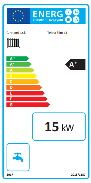 Caldaia policombustibile Girolami TEKNA SLIM 14 con kit ACS