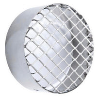 Griglia aspirazione antintrusione per scarico fumi caldaia a condensazione diam. 100 mm. inox
