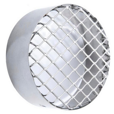 Griglia aspirazione antintrusione per scarico fumi caldaia a condensazione diam. 100 mm. inox