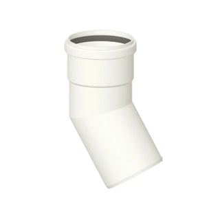 Curva 30° scarico fumi caldaia a condensazione diam. 125 mm. m/f in pp Stabile