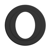 Rosone coprimuro ovale diam. 80 mm per scarico fumi stufa a pellet e caldaia a pellet