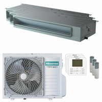 Condizionatore Hisense Canalizzabile ADT trial split 9000+12000+18000 BTU inverter A++  unità esterna 8 kW Hisense