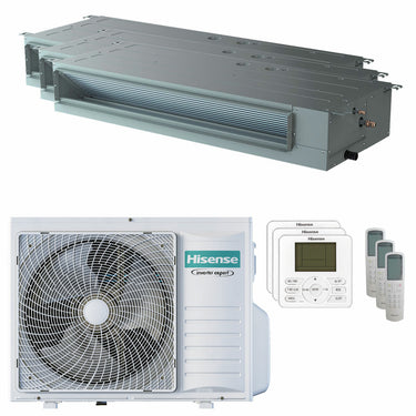 Condizionatore Hisense Canalizzabile ADT trial split 9000+12000+18000 BTU inverter A++  unità esterna 8 kW