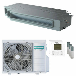 Condizionatore Hisense Canalizzabile ADT trial split 12000+12000+12000 BTU inverter A++  unità esterna 8 kW 2023