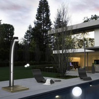 Lettino Prendisole Arkema Serendipity Chaise  in polietilene HD di colore antracite Arkema