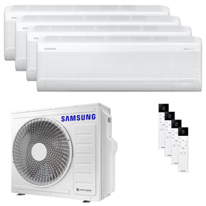 Condizionatore Samsung Windfree Elite S2 quadri split 7000+7000+7000+9000 BTU inverter A++ wifi unità esterna 8 kW