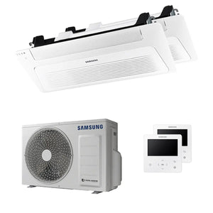 Condizionatore Samsung Cassetta WindFree 1 Via dual split 9000+12000 BTU inverter A+++ unità esterna 5,0 kW Samsung