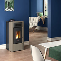 Stufa a pellet Cadel River Idro 23 ad acqua 22,4 kW WiFi Light Bronze 