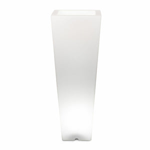 Vaso luminoso Arkema Quadro 102 SL in resina LLDPE quadrato 102 cm