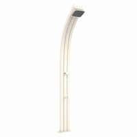 Doccia solare da giardino Arkema Spring A120 con lavapiedi 25 litri Sabbia
