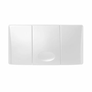 Placca Medusa Valsir monotasto bianca per scarico da 9 litri Valsir